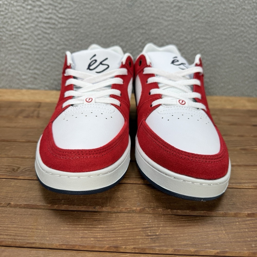 eS Shoes Mens 11 Red White Blue Accel Slim Skateboarding Sneakers Skater NEW - Picture 4 of 12